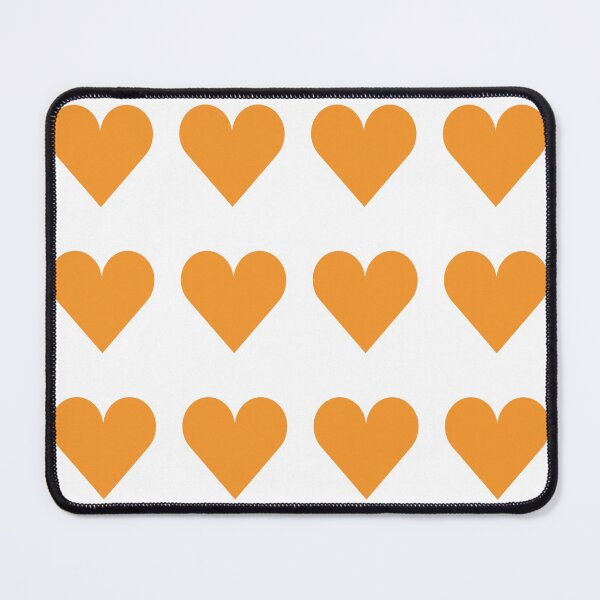 Item preview, Large ORANGE and WHITE LOVE HEARTS designed and sold by RachelMacht.