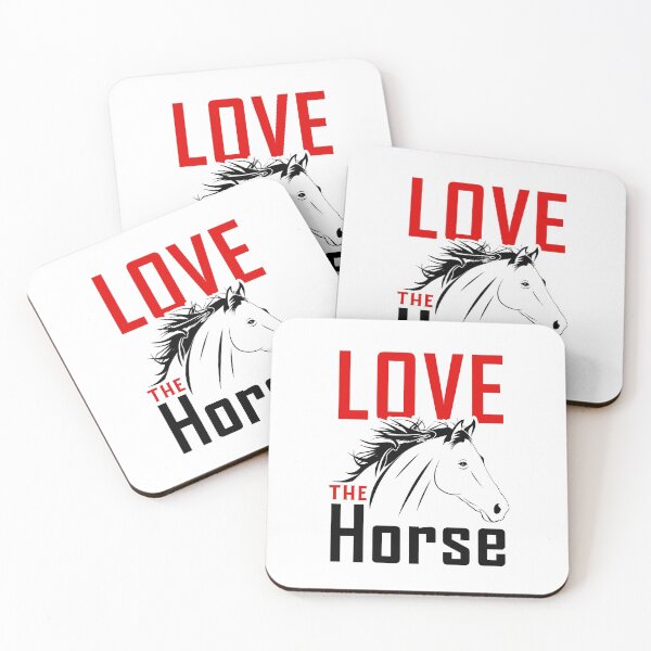 Item preview, Love The Horse in Red  designed and sold by FastTrackPhotog.