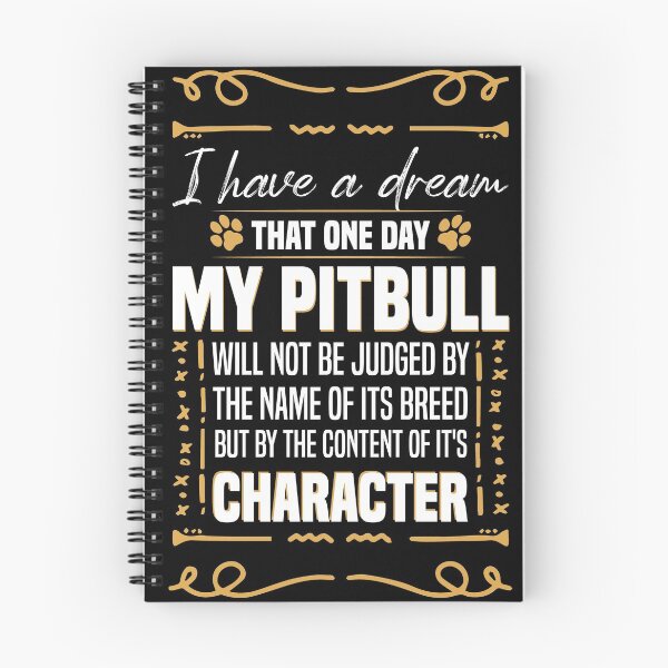 Aperçu de l'œuvre J'ai un rêve qu'un jour mon Pitbull ne sera plus un amoureux des chiens Pitbull créée et vendue par simolamiris.