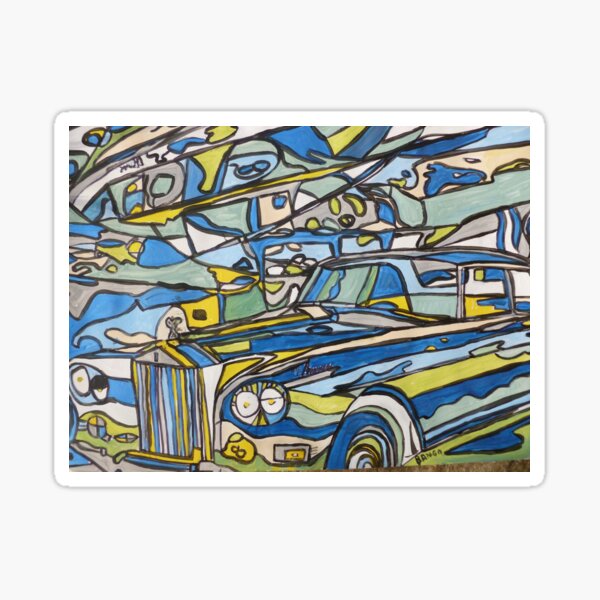 Spin Art Rolls and Fairey Sticker
