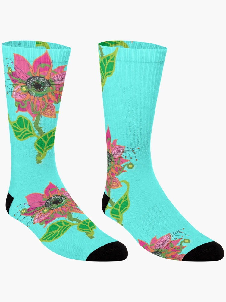 Thumbnail 3 of 5, Socks, Flower Vision designed and sold by InfinitePathArt.