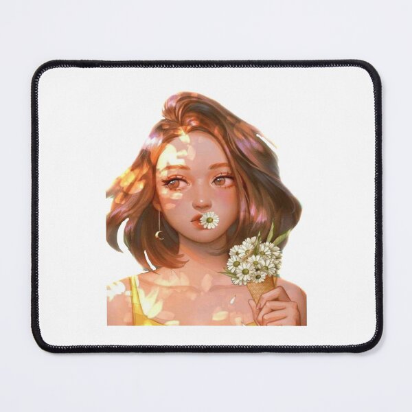 Item preview, The Girl that loves Daisies - Pretty girl print Premium Scoop designed and sold by MoonCoast.