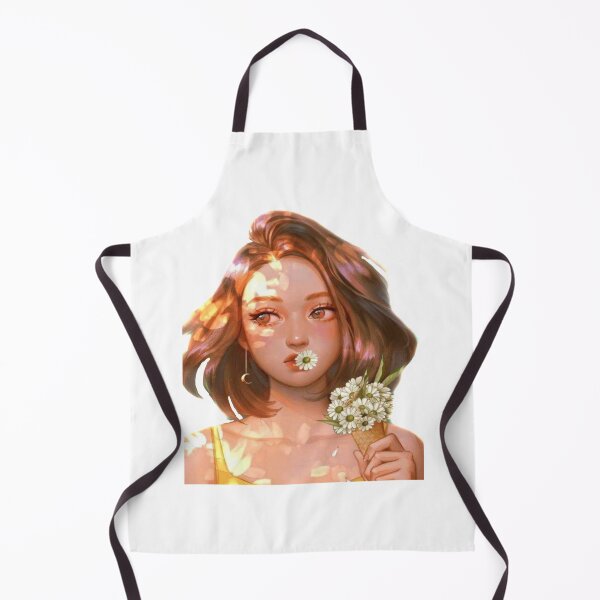Item preview, The Girl that loves Daisies - Pretty girl print Premium Scoop designed and sold by MoonCoast.
