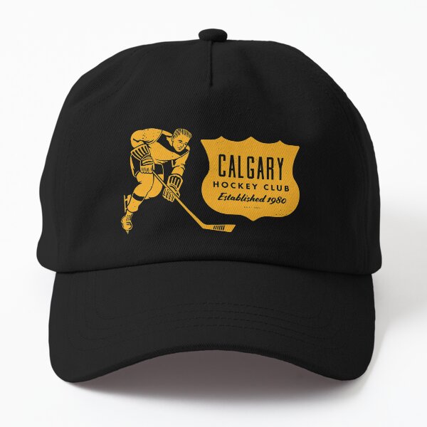 Vintage Hockey - Calgary Flames (Yellow Calgary Wordmark) Dad Hat