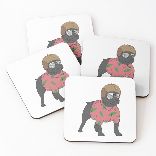 Item preview, Bull dog Wearing Helmet | Dog Stickers designed and sold by thesmokeydogs.
