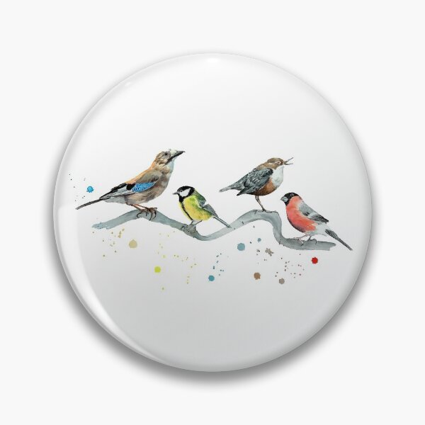 Item preview, Eurasian jay Great tit European dipper Eurasian bullfinch designed and sold by Marianne Elvan Barfoed.