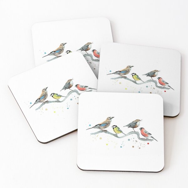 Item preview, Eurasian jay Great tit European dipper Eurasian bullfinch designed and sold by Marianne Elvan Barfoed.