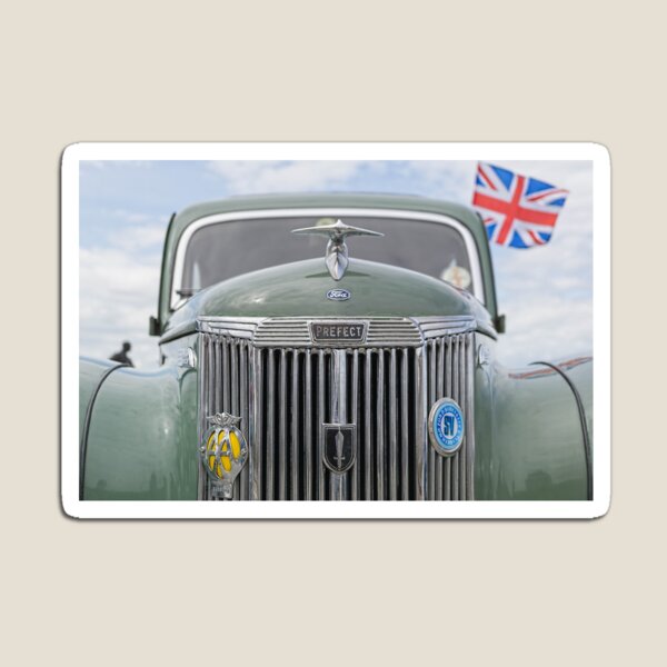 Vintage British Ford Prefect Car Magnet