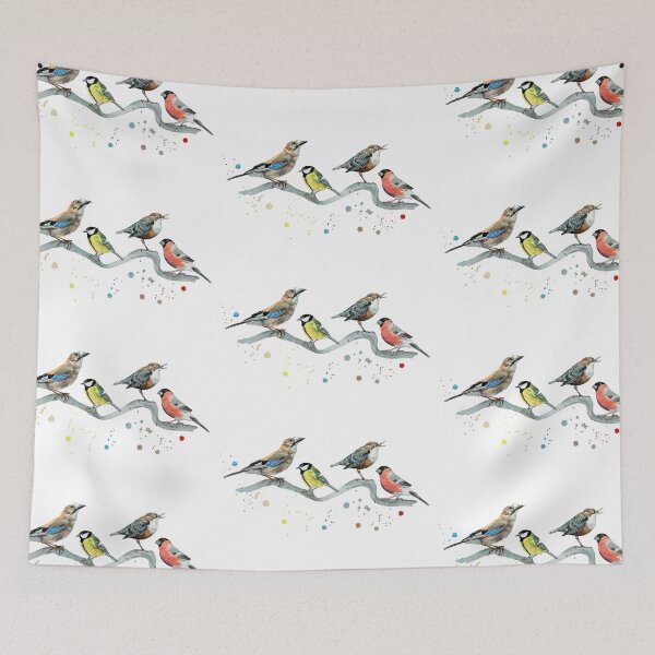 Item preview, Eurasian jay Great tit European dipper Eurasian bullfinch designed and sold by Marianne Elvan Barfoed.