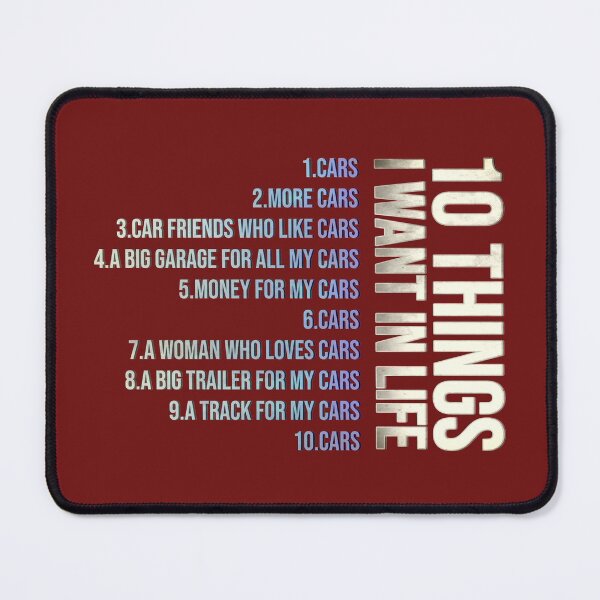 Item preview, 10 Things I Want In My Life Cars More Cars designed and sold by hanlynstyle.