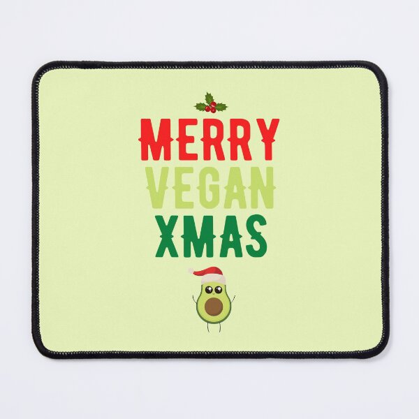 Item preview, Merry Vegan Xmas Avocado Mistletoe Cute Graphic designed and sold by EllConApparel.