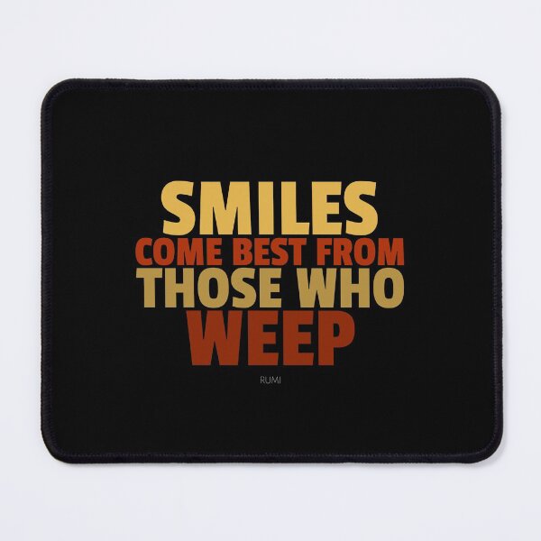 Item preview, Djalâl ad Dîn Rûmî, Inspirational Quotes About Smiles designed and sold by Studio TANFF.