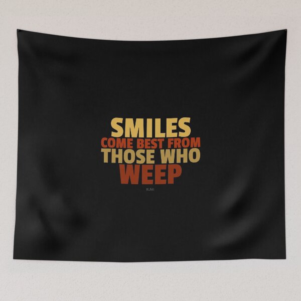 Item preview, Djalâl ad Dîn Rûmî, Inspirational Quotes About Smiles designed and sold by Studio TANFF.