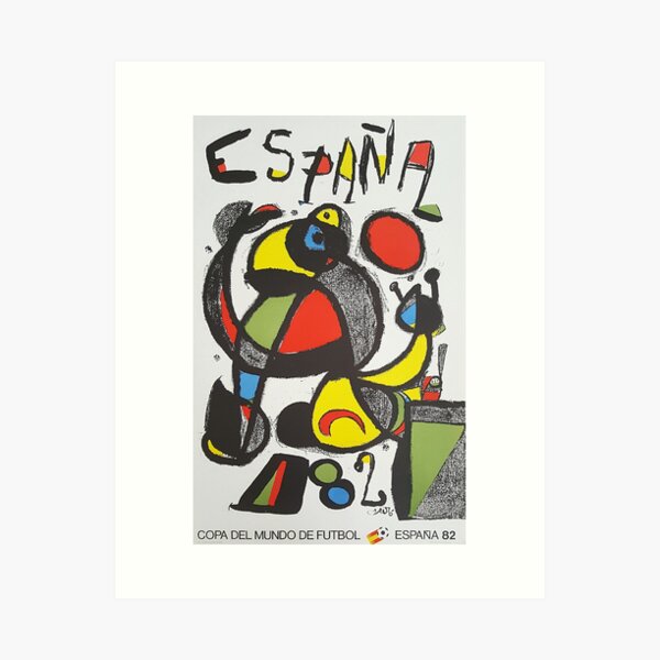 Vista previa del artículo con la obra «Copa del Mundo de España 1982 por Joan Miró», diseñado y vendido por Francisco Couto.