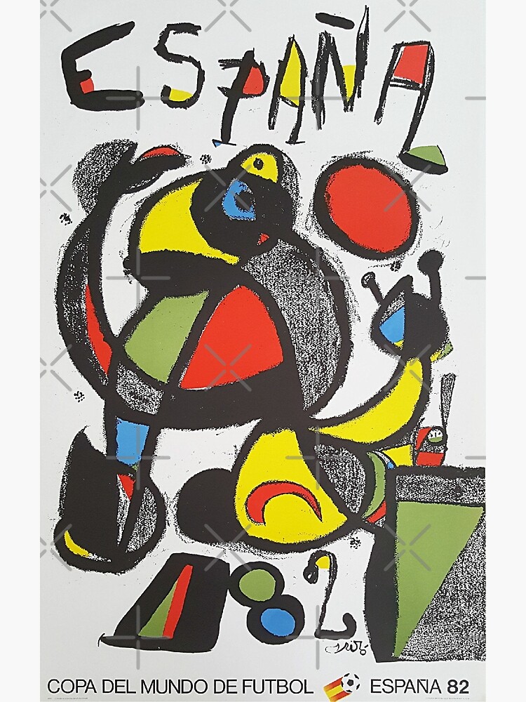 Disover 1982 World Cup Spain by Joan Miró Premium Matte Vertical Poster