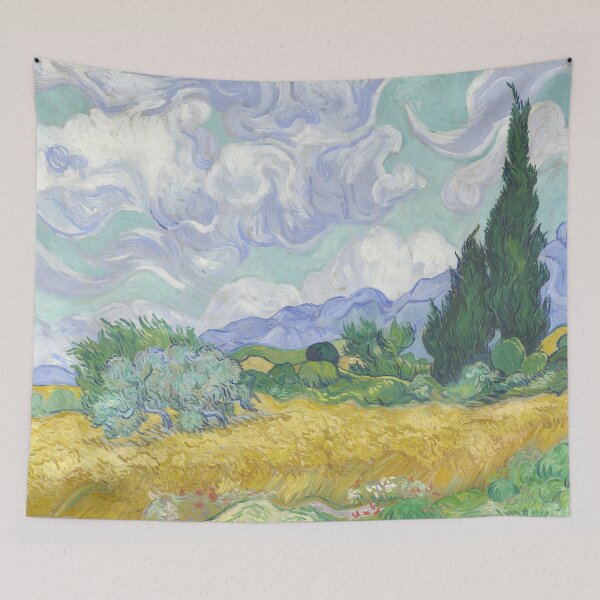 Item preview, "Field with Cypresses" by Vincent Van Gogh designed and sold by DigitalUnicorn.