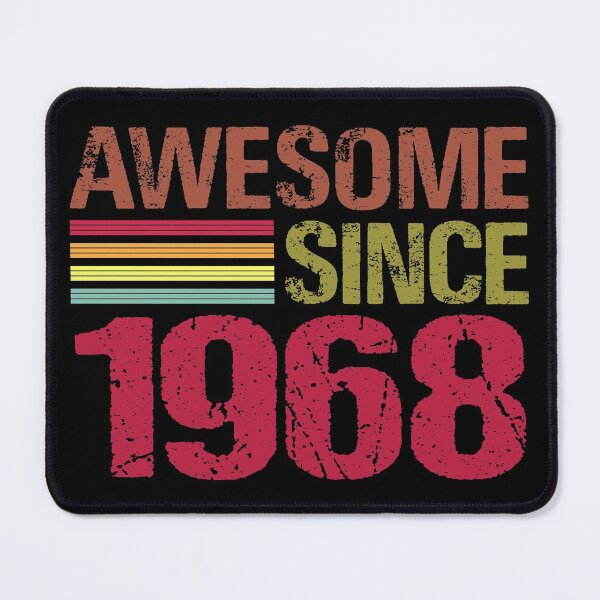 Item preview, Awesome Since 1968 Retro Vintage 53rd Birthday Gift designed and sold by designbychow.