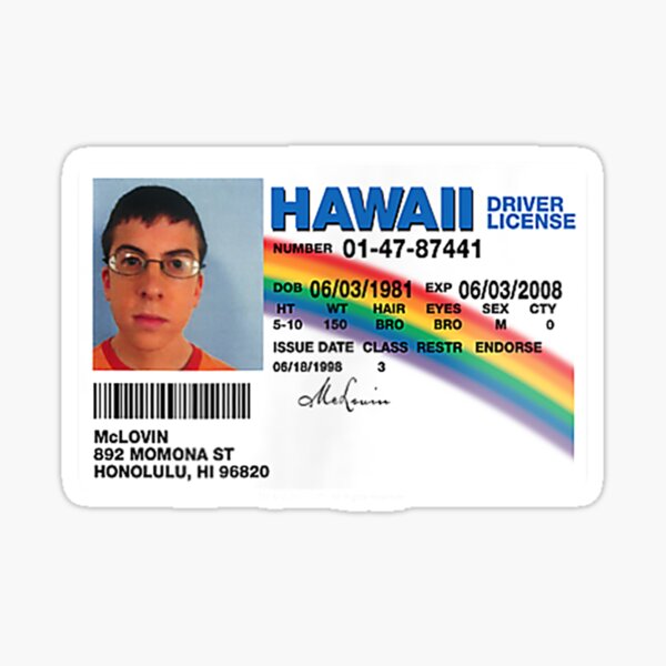 Mclovin Fake Id Template