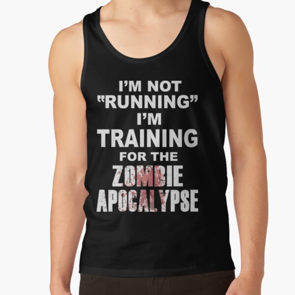 Inspirational Work Out Tank Tops, Funny Fitness Apparel, Zombie Shirts,  Zombie Apocalypse Partner, Running Shirt, Gym Tank Tops, Marathon 