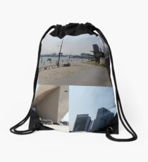 Photo collage Rotterdam 4 Drawstring Bag