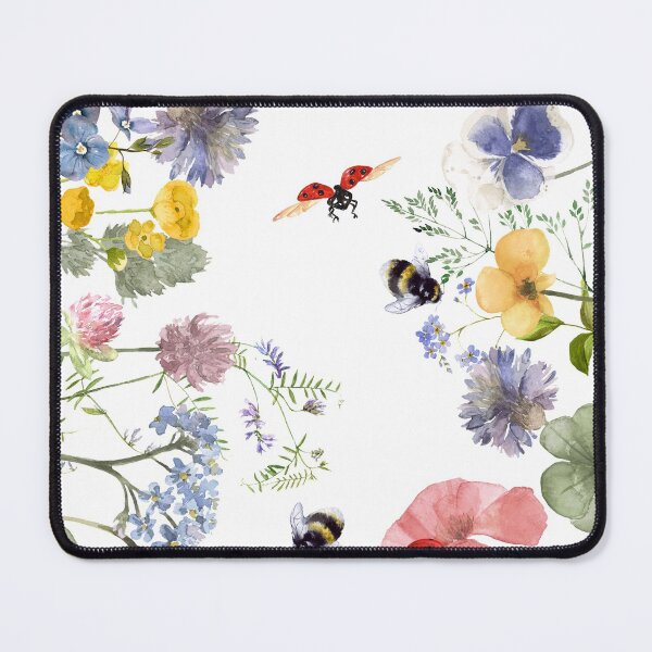 Item preview, Watercolor Hand Painted Flowers Meadow Botanical Garden designed and sold by UtArt.