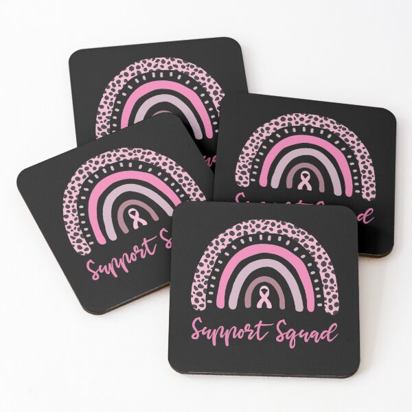 Item preview, Support Squad Pink Ribbon Cancer Awareness Leopard Rainbow designed and sold by Rabbitti.