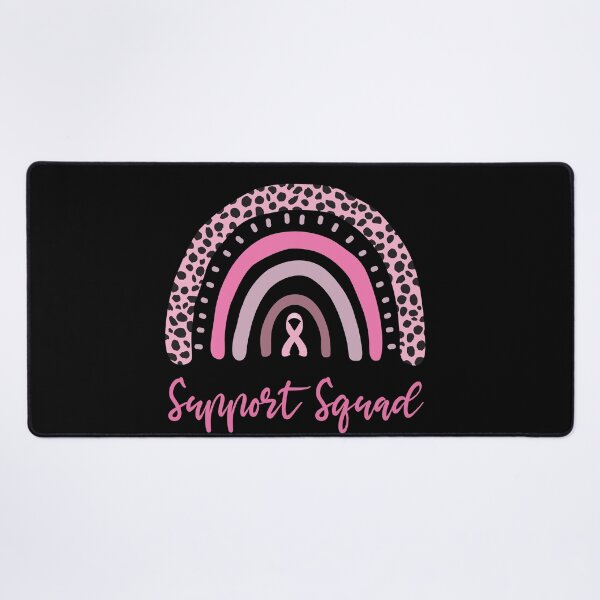 Item preview, Support Squad Pink Ribbon Cancer Awareness Leopard Rainbow designed and sold by Rabbitti.