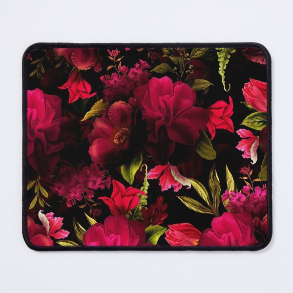 Item preview, Lush Baroque Dark Red Roses Botanical Night Garden Nightgarden designed and sold by UtArt.