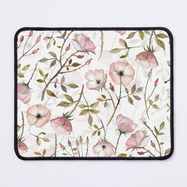 Item preview, Watercolor Dogroses Botanical Garden Nightgarden designed and sold by UtArt.