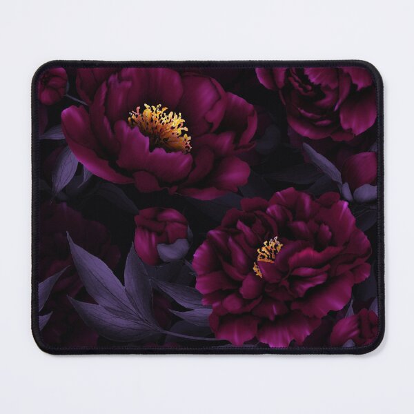 Item preview, Purple Hand Drawn Watercolor Peonies Pattern Botanical Night Garden Nightgarden designed and sold by UtArt.