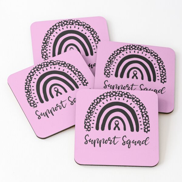Item preview, Copy of Support Squad Pink Ribbon Cancer Awareness Leopard Rainbow designed and sold by Rabbitti.