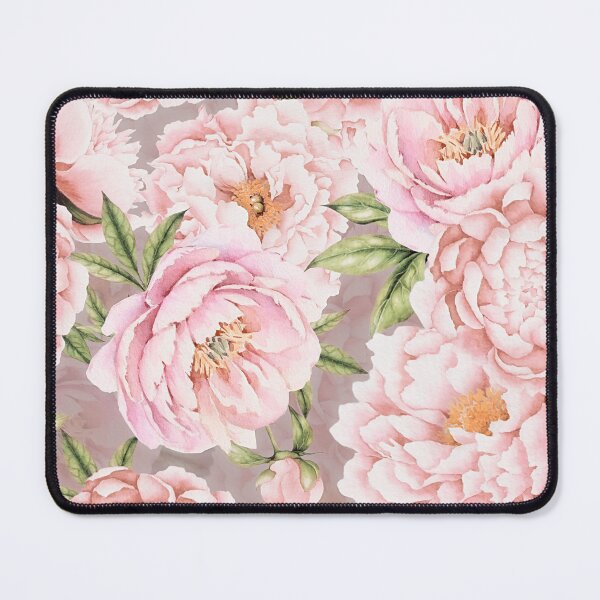 Item preview, Watercolor Peonies Light Pink Sepia Botanical Garden Pattern designed and sold by UtArt.