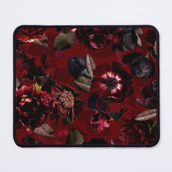 Item preview, Dark Red Midnight Roses  Botanical Night Garden Nightgarden designed and sold by UtArt.