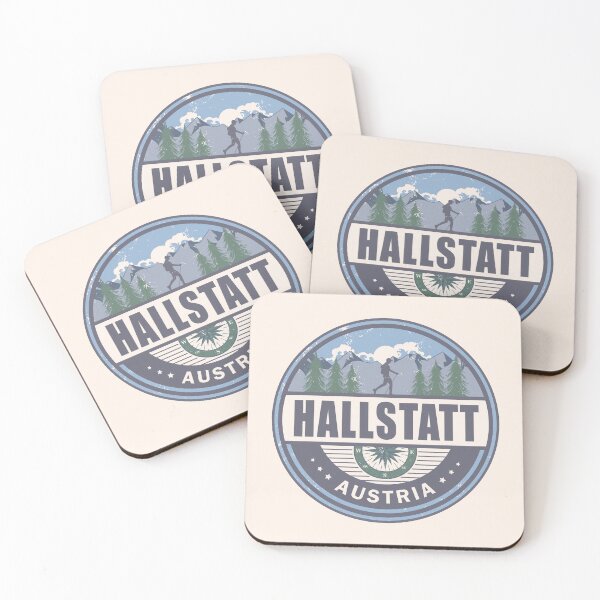 Item preview, Hallstatt Austria Austrian Alps Vintage Hiking Design designed and sold by CynthiaGraphics.