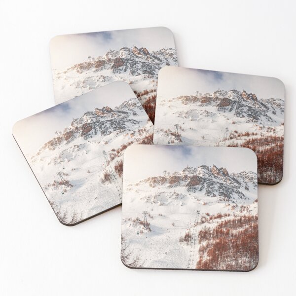 Item preview, Crowd of people alpine skiing on french mountain ski slopes in Val d'Isere designed and sold by Grégory DUBUS.