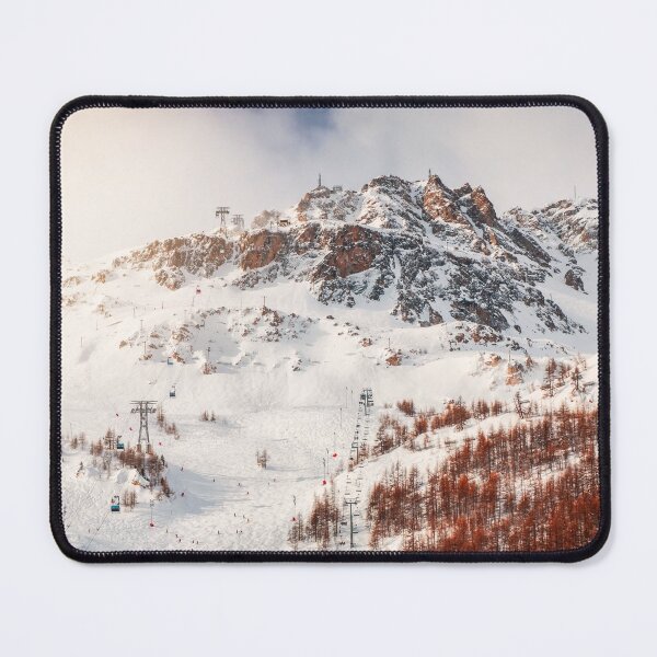 Item preview, Crowd of people alpine skiing on french mountain ski slopes in Val d'Isere designed and sold by Grégory DUBUS.