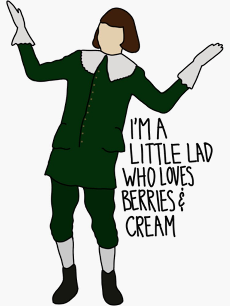 "berries and cream, little lad dance " Sticker for Sale by MysticWay