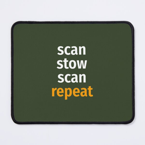 Item preview, Scan stow scan repeat Classic   designed and sold by MavAndCoShop.