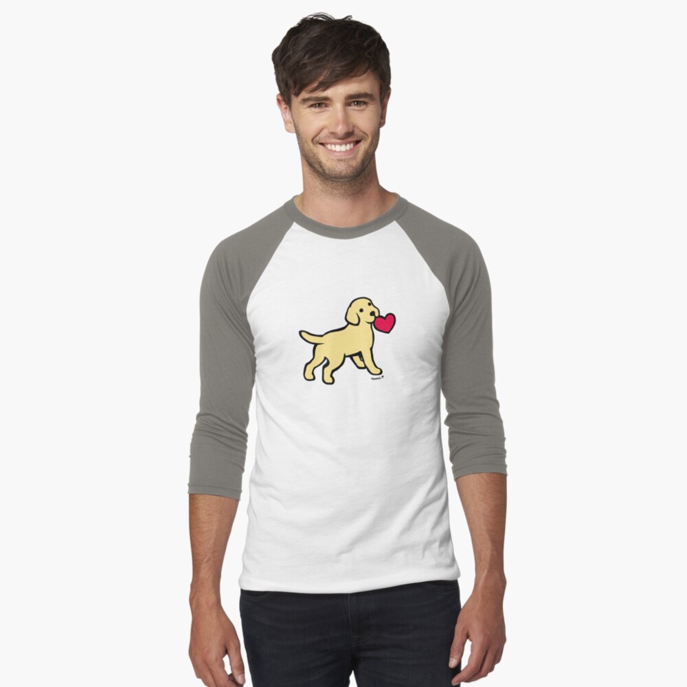 Item preview, Baseball ¾ Sleeve T-Shirt designed and sold by HappyLabradors.