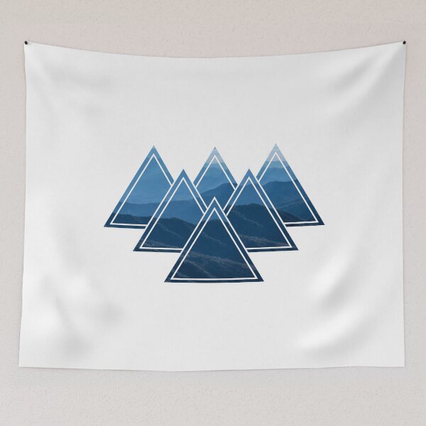 Item preview, Geometric Mountain Scene designed and sold by dmbdana.