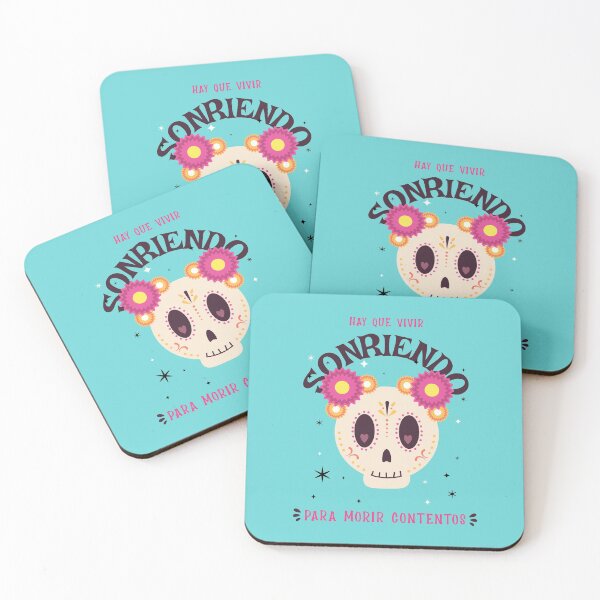 Item preview, HAY QUE VIVIR SONRIENDO | PARA MORIR CONTENTOS designed and sold by AladdinMktgs.