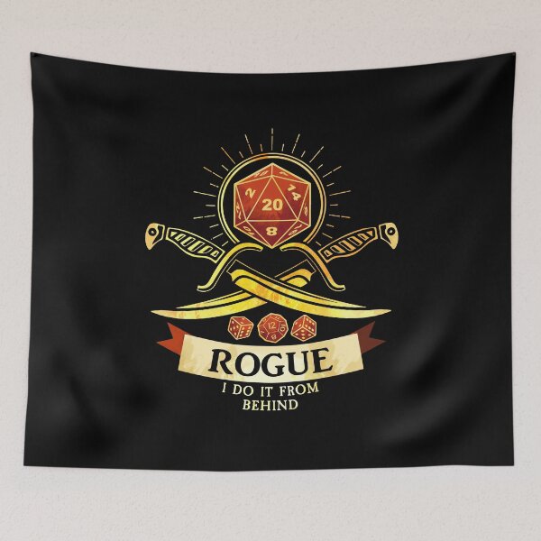Item preview, Rogue: I Do It From Behind designed and sold by D20Tees.