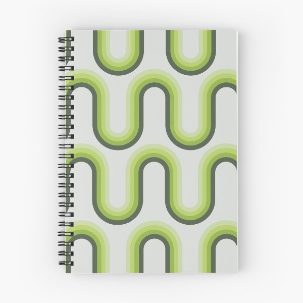 Aperçu de l'œuvre Motif géométrique moderne - Vagues vertes créée et vendue par BullishGraphics.
