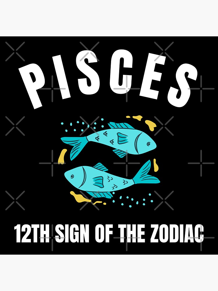 Pisces 12th sign of the zodiac Sticker