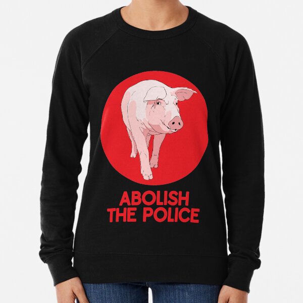 Abolish The Police Cartoon Lightweight Sweatshirt