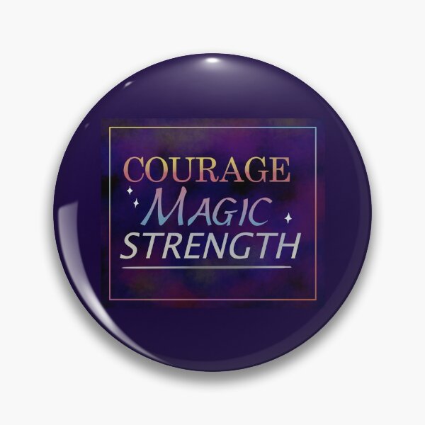 Item preview, COURAGE MAGIC STRENGTH designed and sold by DreamerJournal.