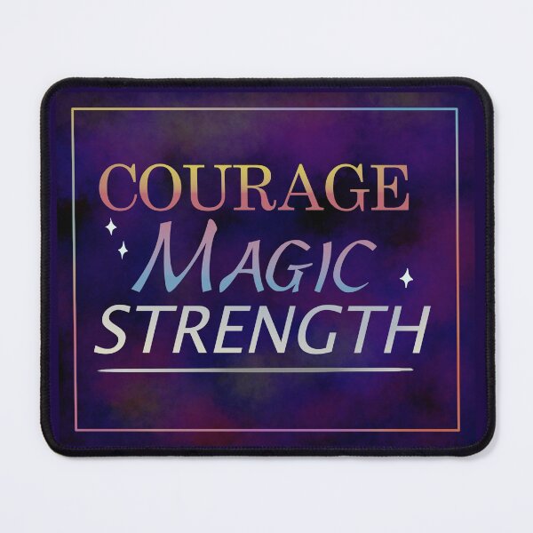 Item preview, COURAGE MAGIC STRENGTH designed and sold by DreamerJournal.