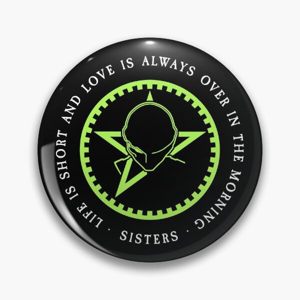 Item preview, The Sisters of Mercy - Modern Logo - Lime Green designed and sold by createdezign.