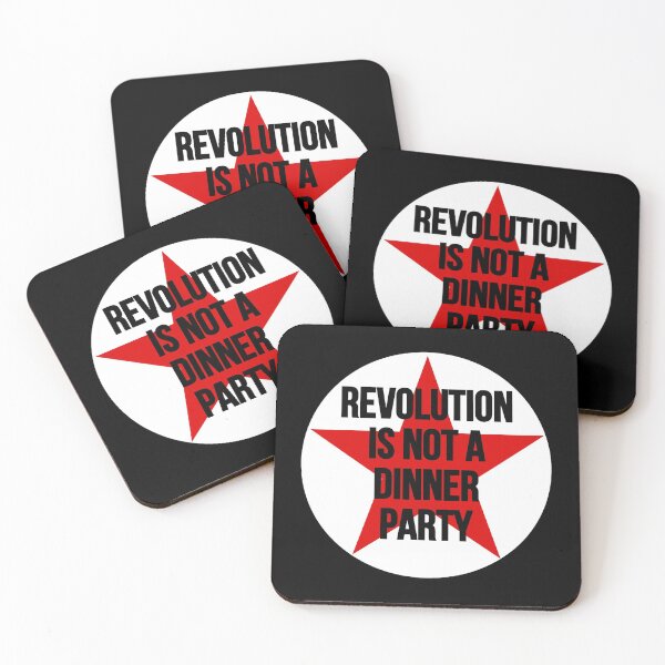 Item preview, Mao Quote Revolution Is Not A Dinner Party designed and sold by RevolutionInPaint.