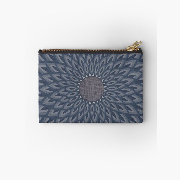 Item preview, Denim dahlia denim photocollage designed and sold by denimaheart.